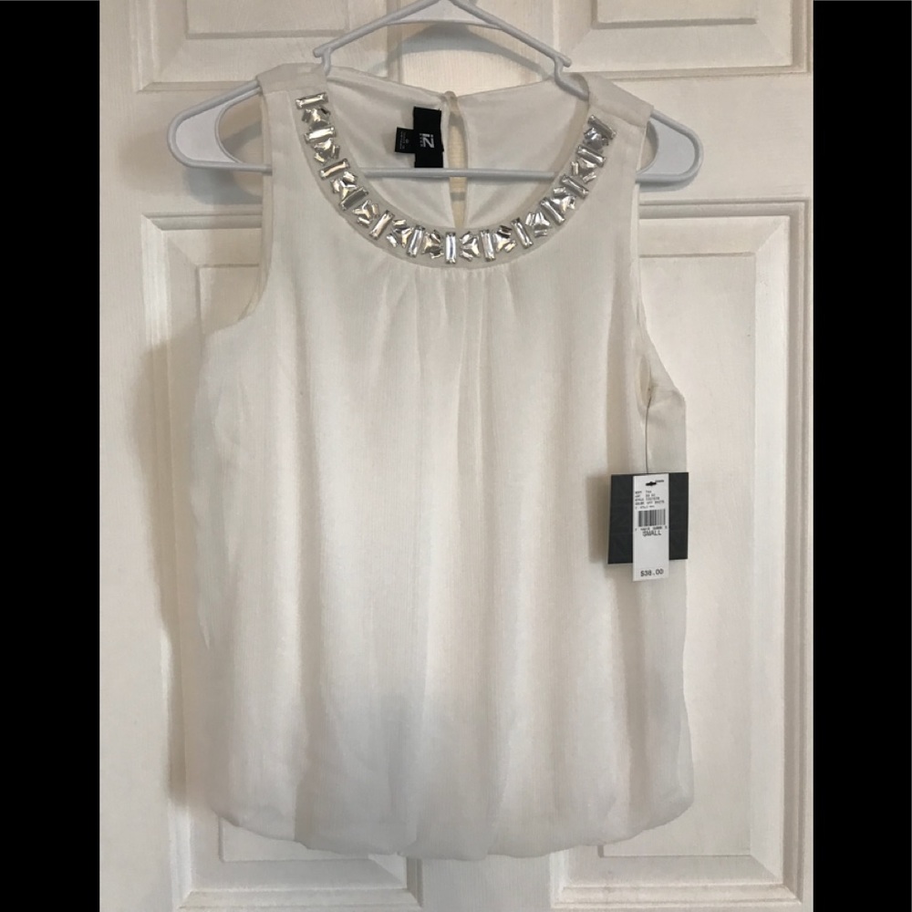 Shimmer Embellished Dressy Tank